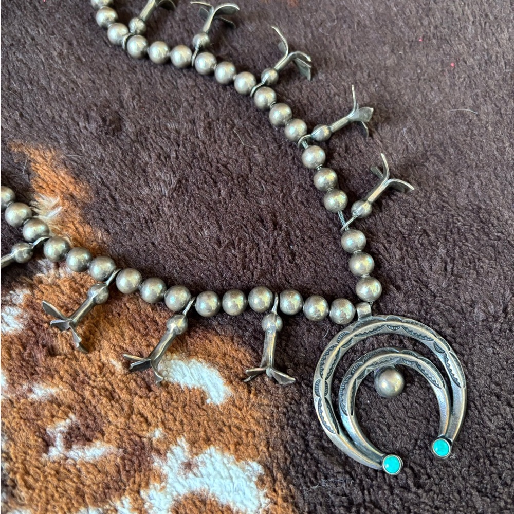 Vintage Navajo squash blossom